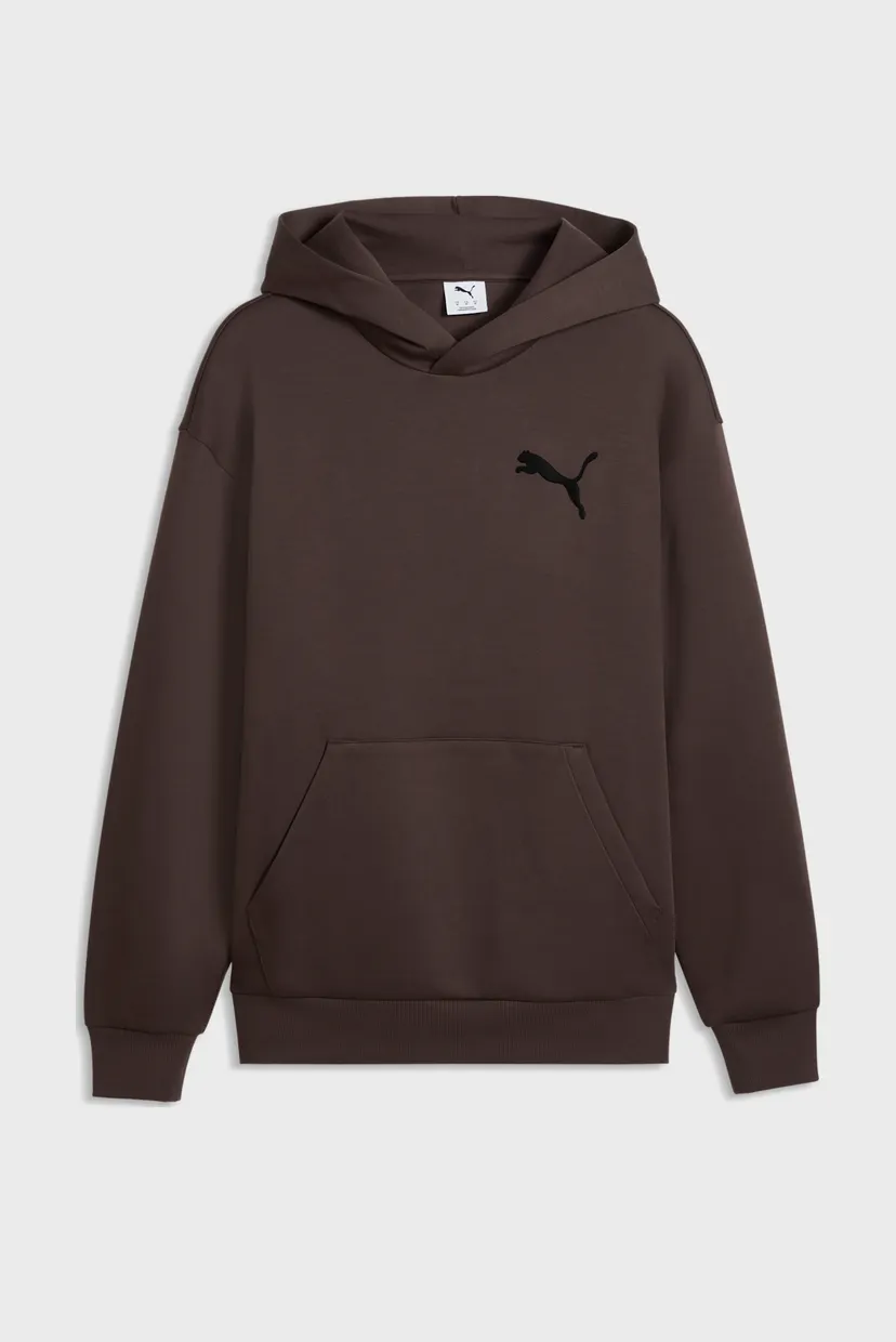 Чоловіче коричневе худі Essentials Elevated Cat Logo Relaxed Hoodie Men 4