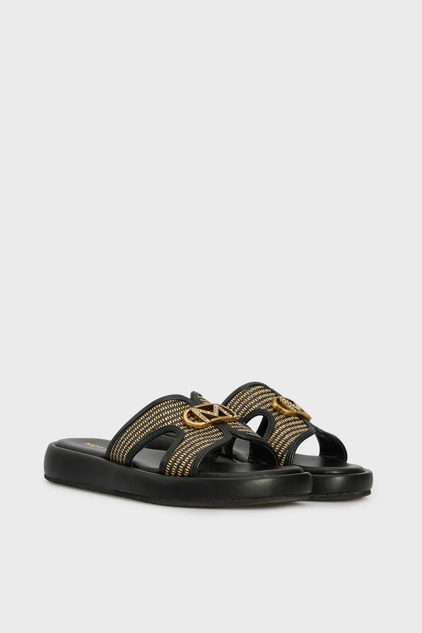 Женские черные слайдеры RAMI PACHA 3