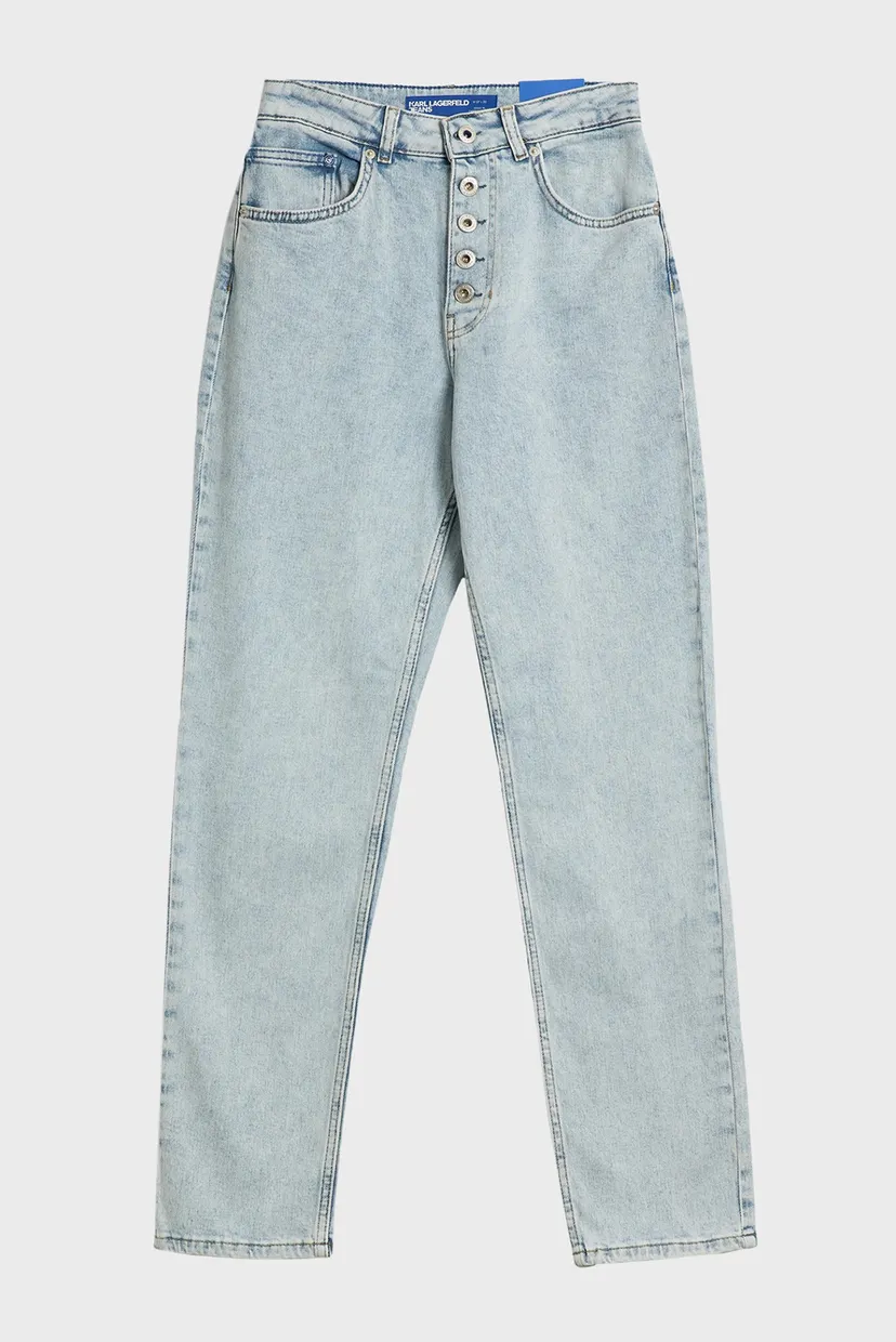 Женские голубые джинсы tapered shank 7