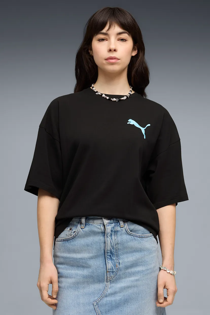 Жіноча чорна футболка Graphic Bubble Oversized Tee Women 3