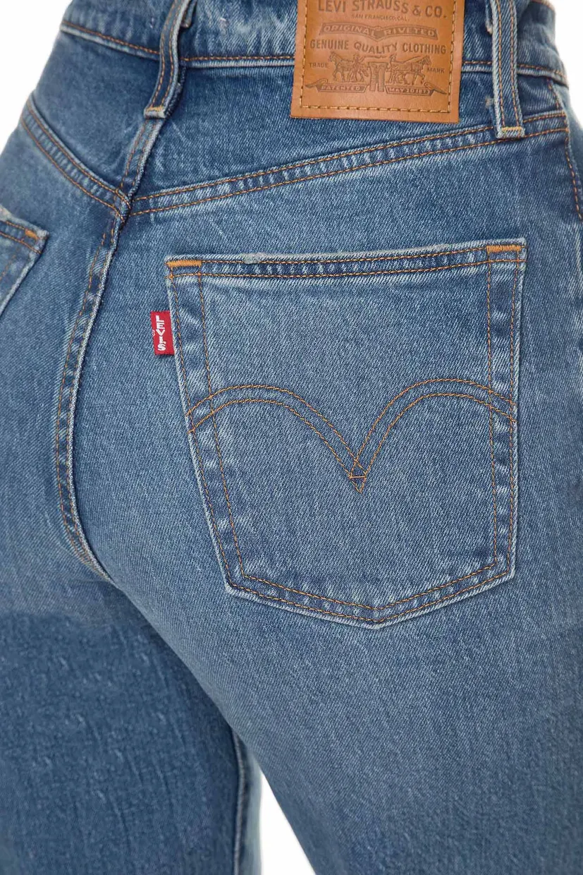 Женские синие джинсы RIBCAGE STRAIGHT ANKLE Levi's® 72693;0019