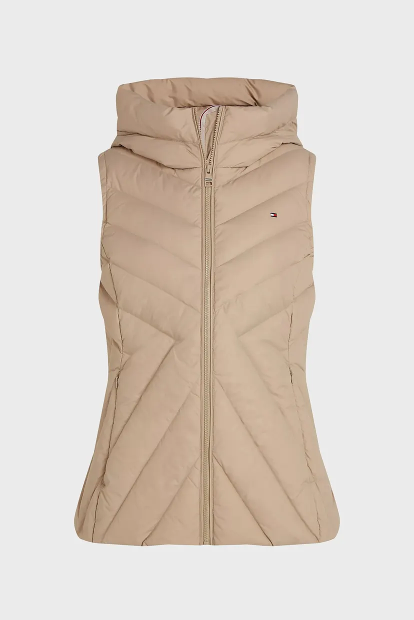 Жіночий бежевий пуховий жилет CHEVRON MW DOWN VEST 7