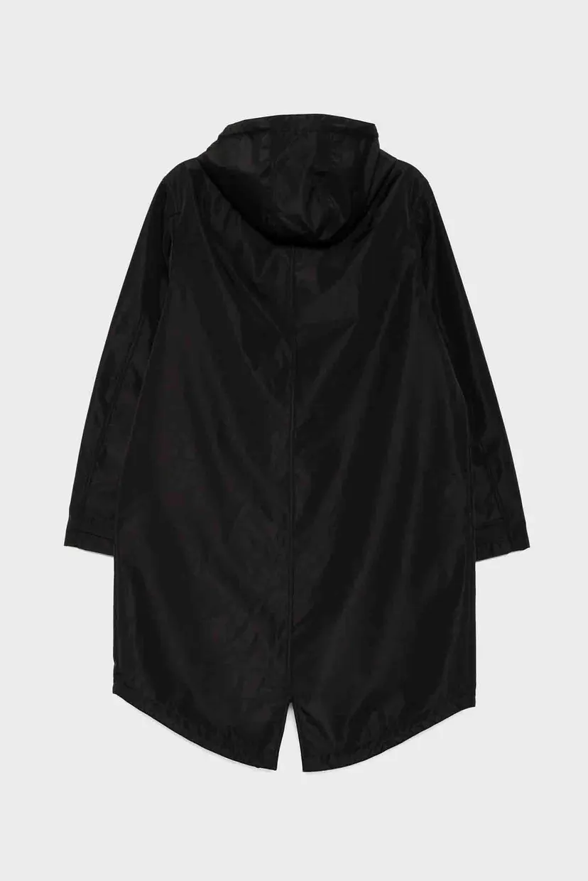 Чоловічий чорний плащ WATER REPELLENT 4