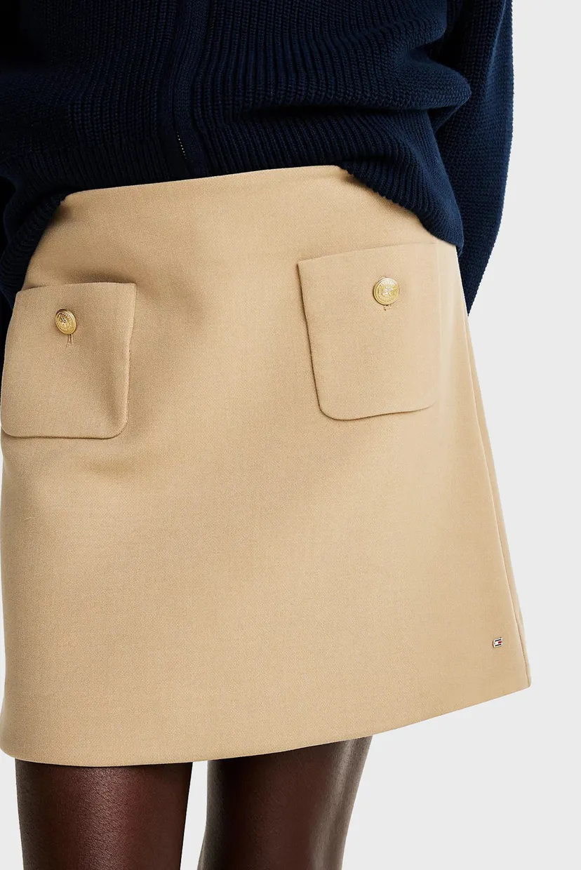 Жіноча бежева спідниця PUNTO SHORT SKIRT 4