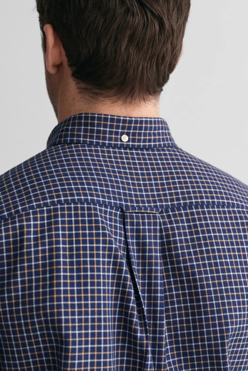Чоловіча темно-синя картата сорочка REG JASPE TATTERSALL 5