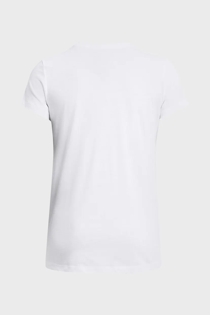 Женская белая футболка UA W SPORTSTYLE LOGO SS 4