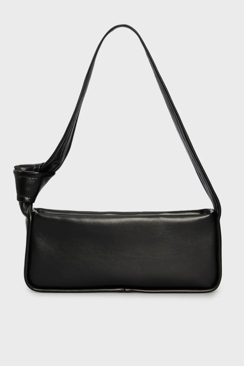Жіноча чорна сумка KNOTTED SHOULDER BAG26 5