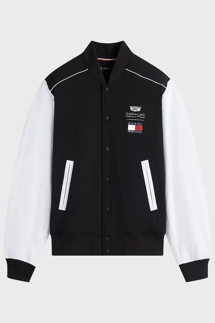 Мужской черный бомбер TH x Cadillac Formula 1® Team 5