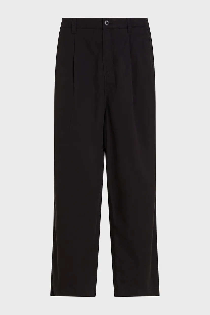 Мужские черные брюки CROPPED PLEAT 5