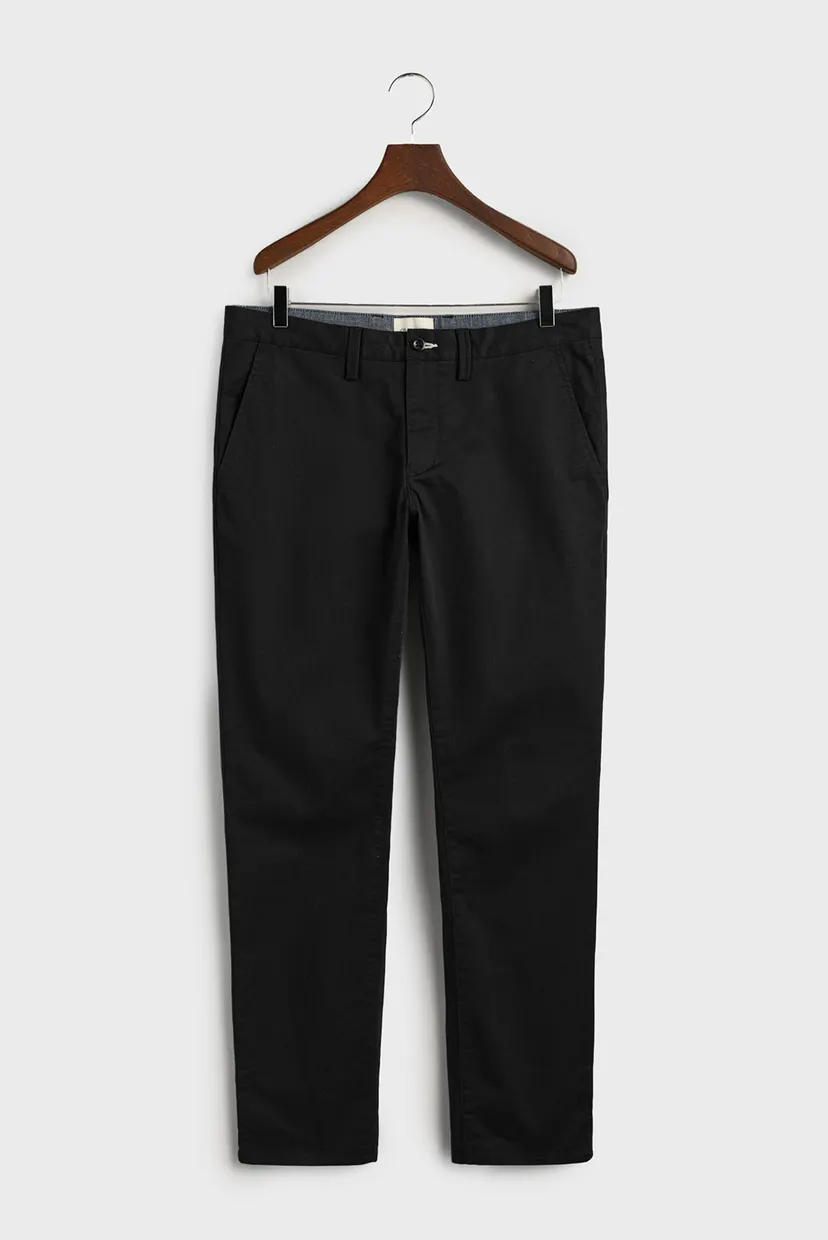 Мужские черные чиносы SLIM TWILL CHINOS 8
