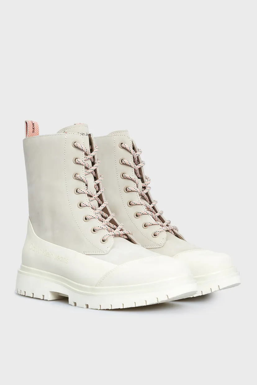 Жіночі бежеві черевики CHUNKY COMBAT LACEUP BOOT RUB 3