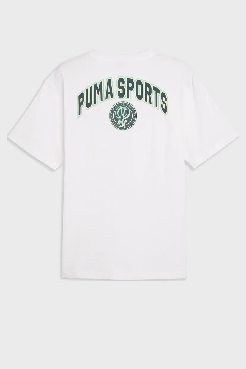 Мужская белая футболка Wardrobe Essentials Sports Legacy Relaxed Tee Men 5