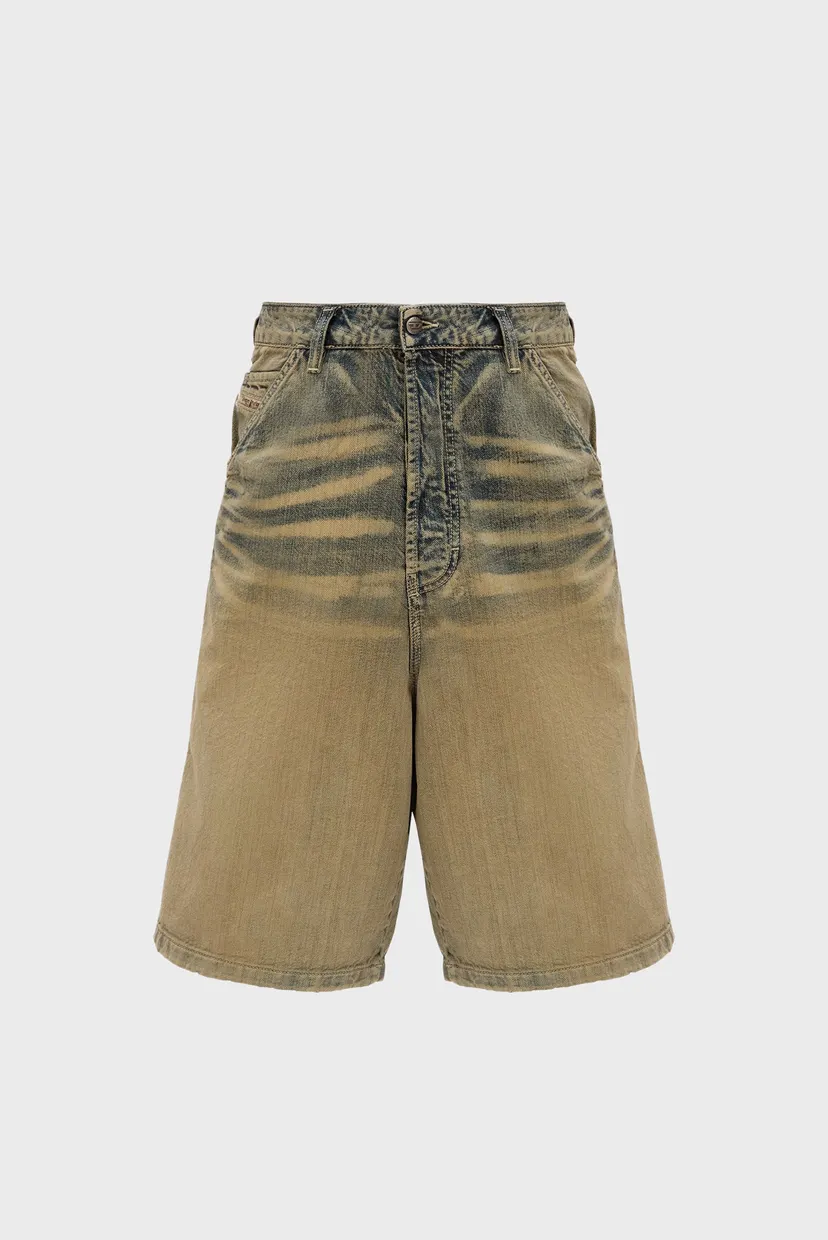 Мужские коричневые джинсовые шорты D-LIVERY-SHORT 6