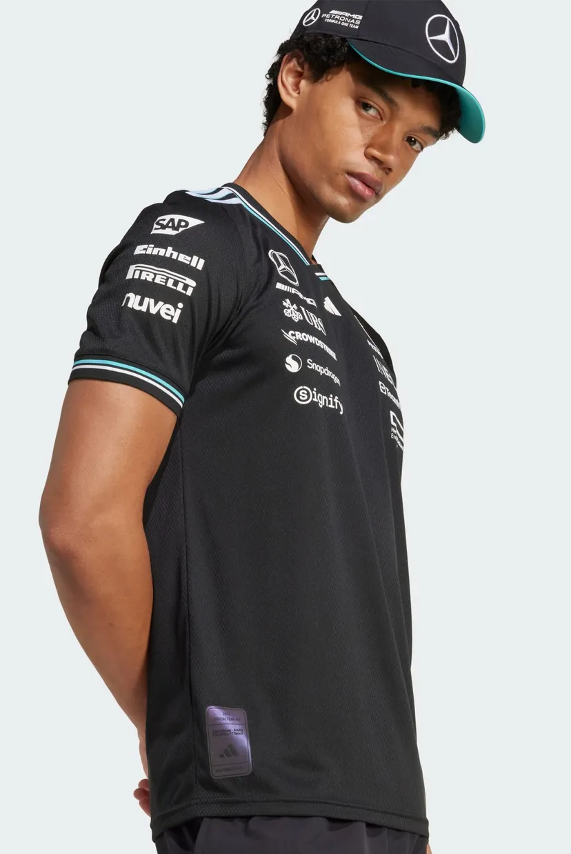 Чоловіча чорна футболка Mercedes - AMG Petronas Formula One Team