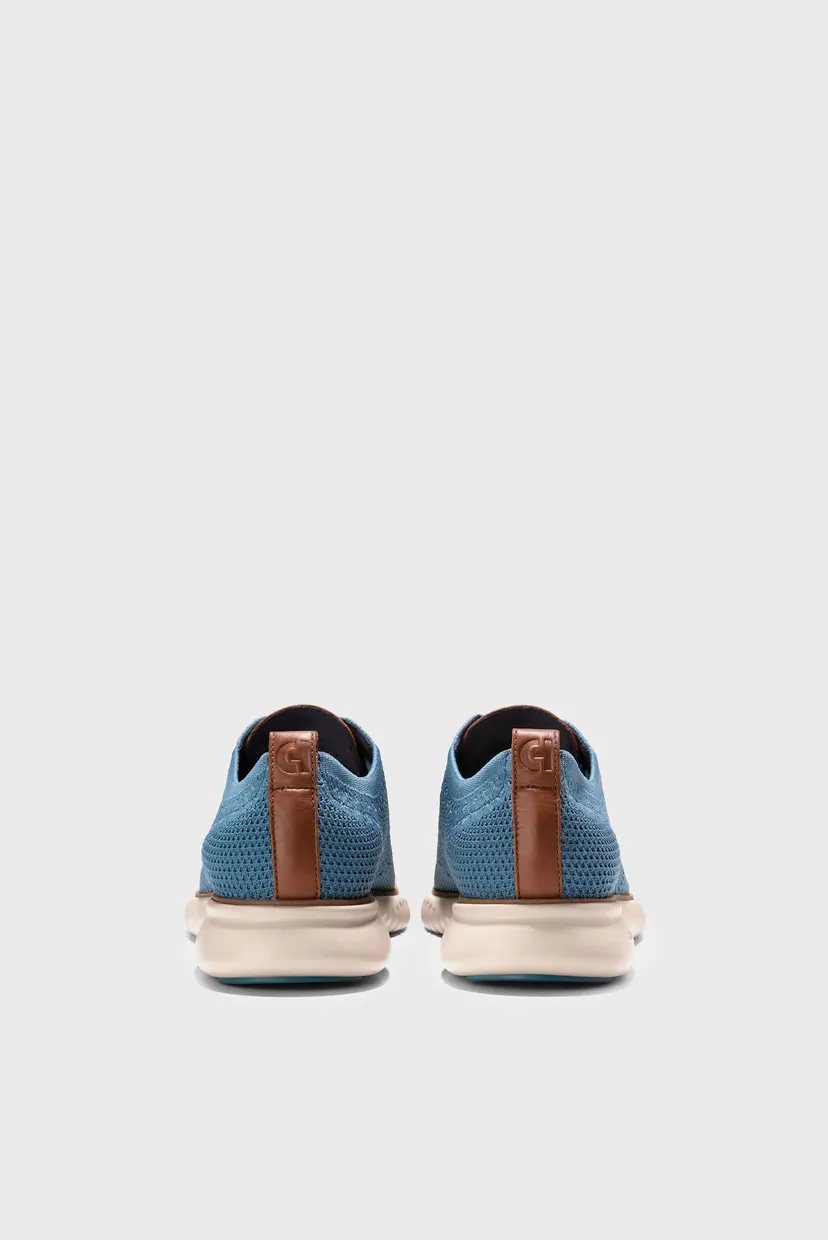 Мужские голубые броги 2.ZERØGRAND Stitchlite™ Wingtip Oxford 3