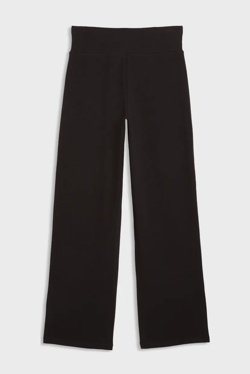 Женские черные спортивные брюки Essentials Elevated High-Waist Straight-Leg Pants Women 5
