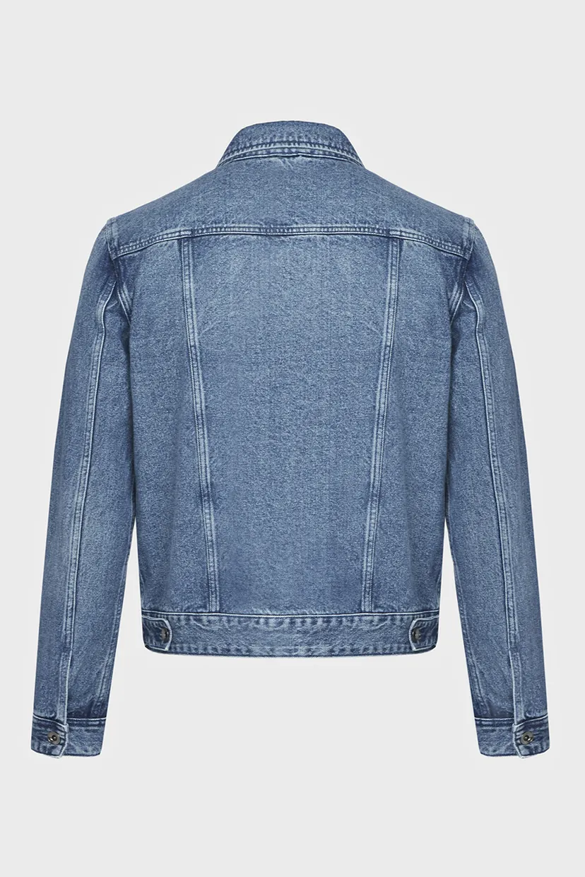 Мужская синяя джинсовая куртка DENIM TRUCKER 5