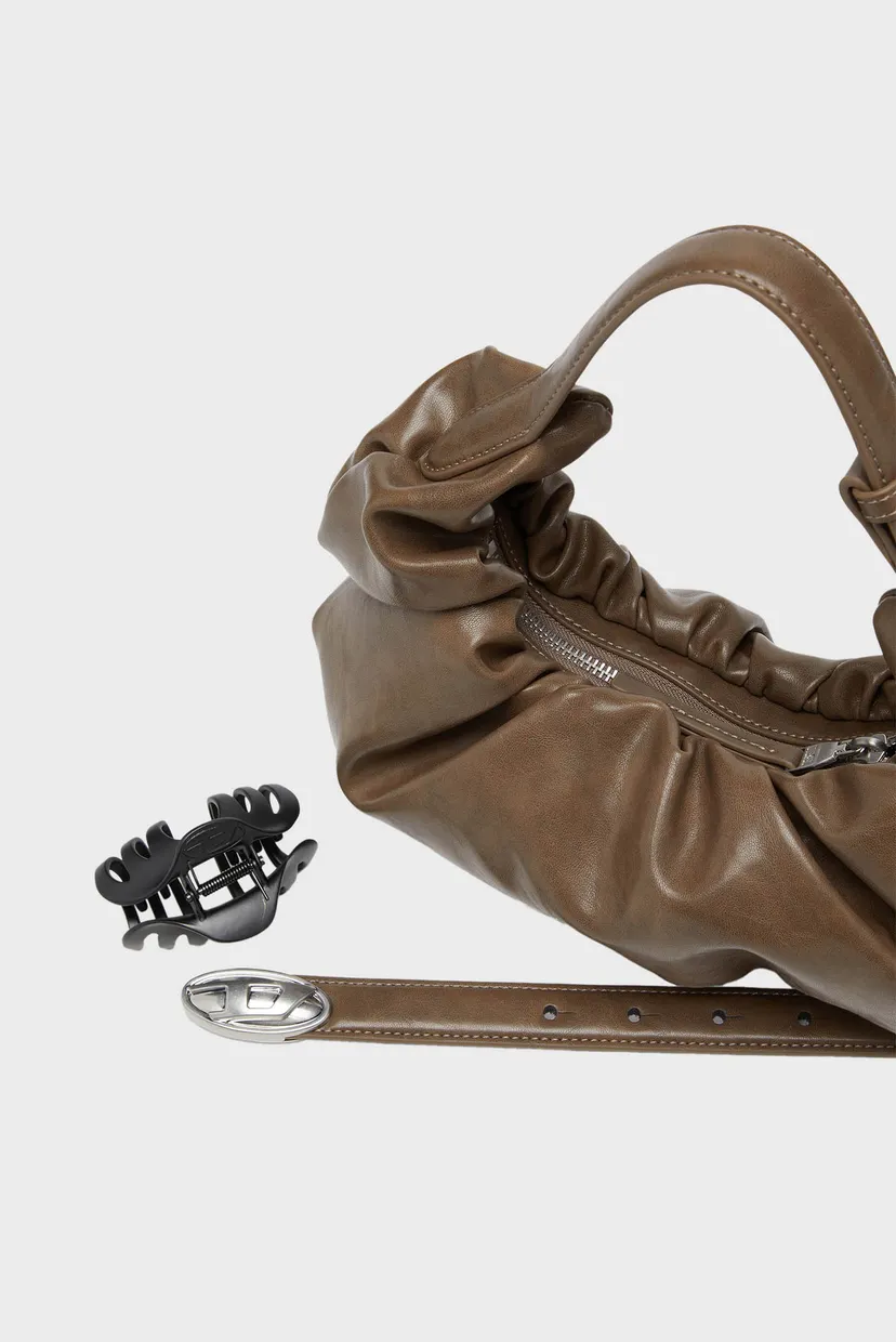 Женская коричневая сумка GRAB-D HOBO S SHOULDER BAG 5