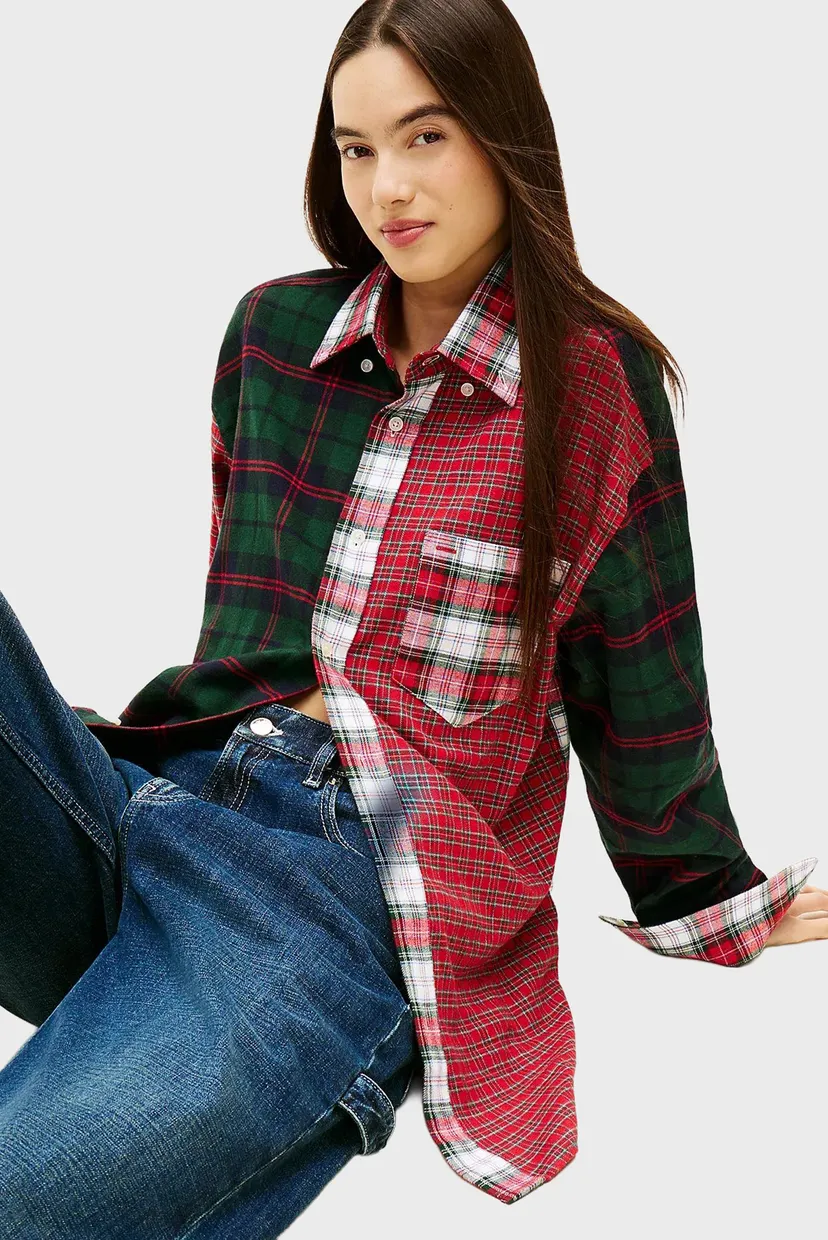 Женская рубашка в клетку TOMMY GIRL TARTAN 5