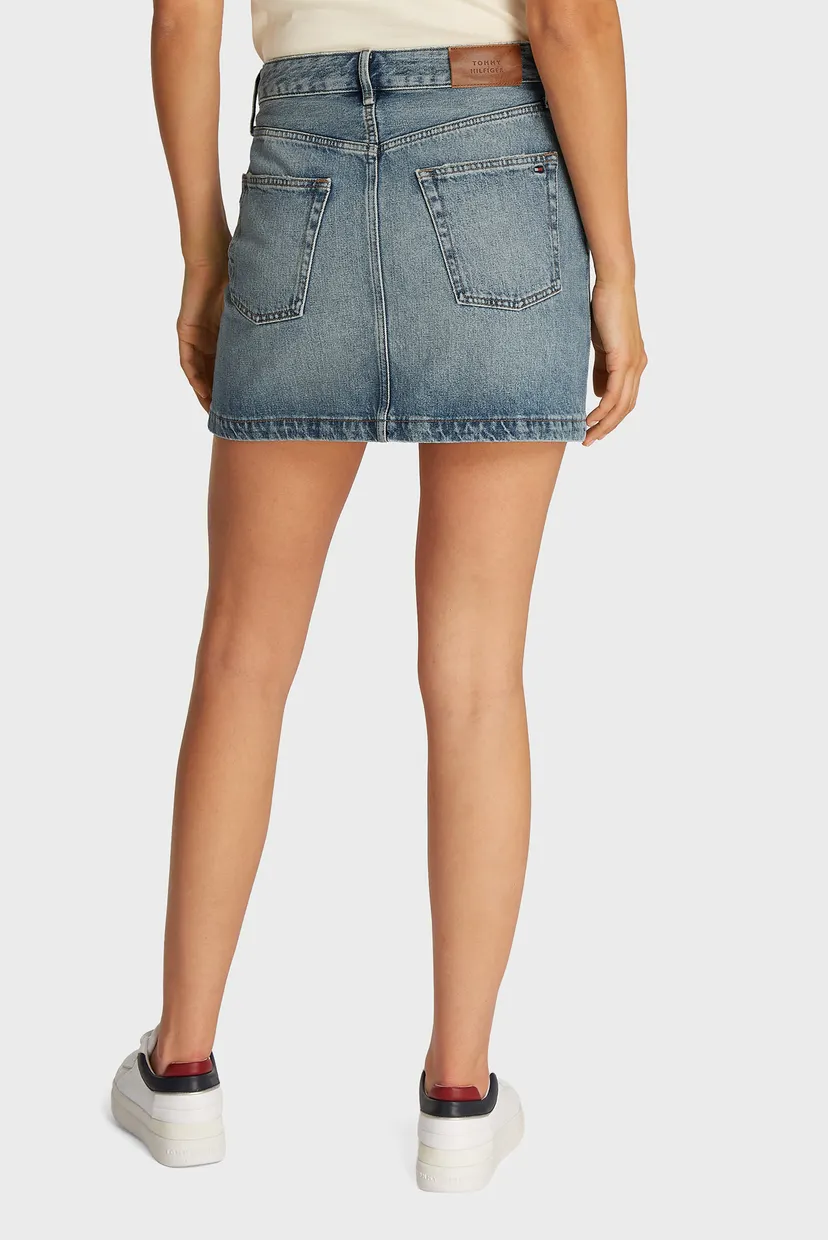 Жіноча синя джинсова спідниця DNM MINI SKIRT HW SAM 3