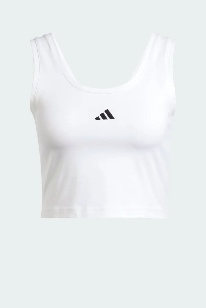 Жіночий білий топ Essentials Small Logo Cotton Lifestyle 6