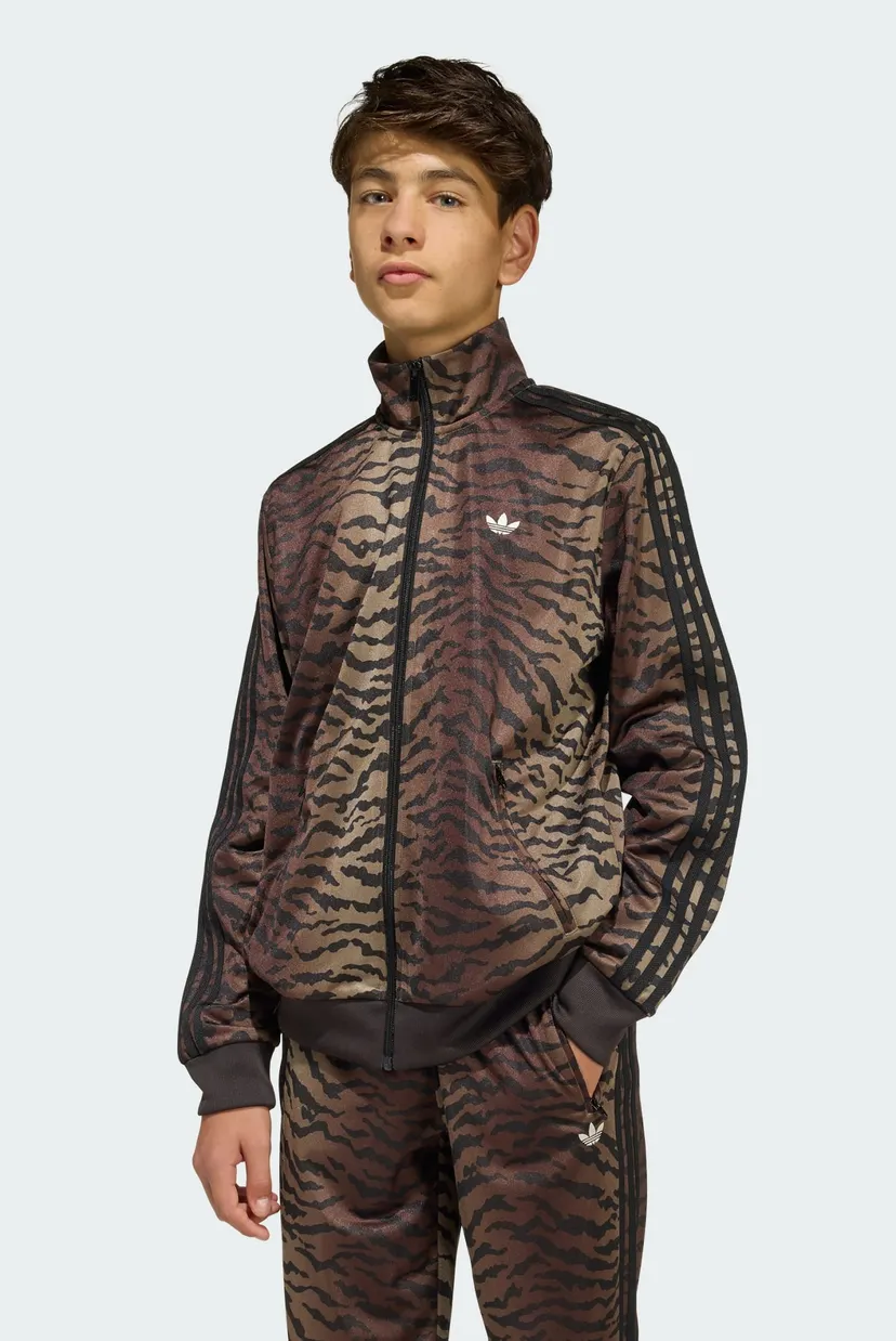 Дитяча коричнева спортивна кофта з візерунком FIREBIRD LOOSE AOP 5