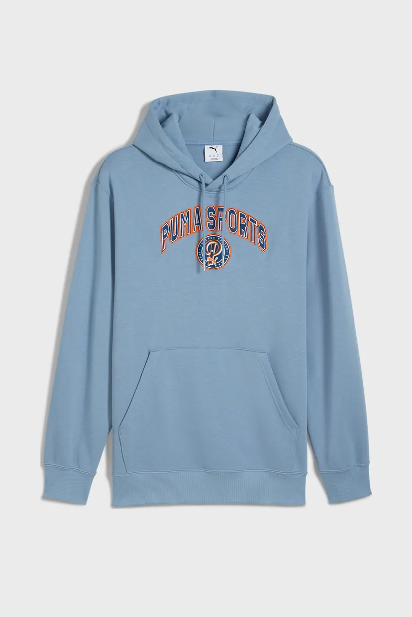 Чоловіче блакитне худі Wardrobe Essentials Sports Legacy Hoodie Men 4