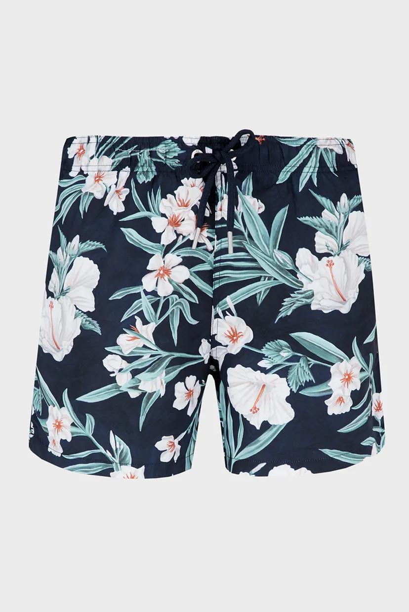 Чоловічі темно-сині плавальні шорти з візерунком OLEANDER PRINT SWIM SHORTS 6
