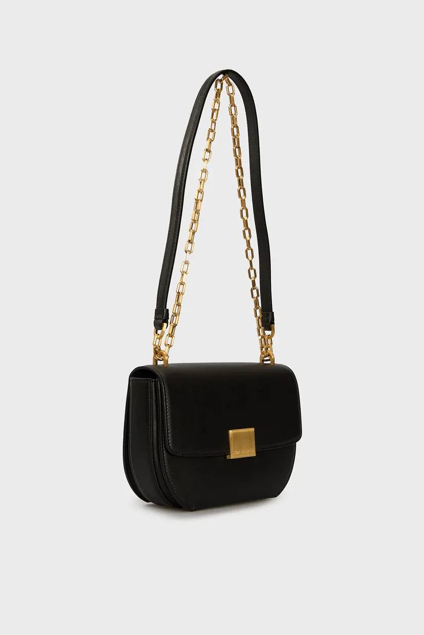 Жіноча чорна шкіряна сумка k forever sm crossbody 3