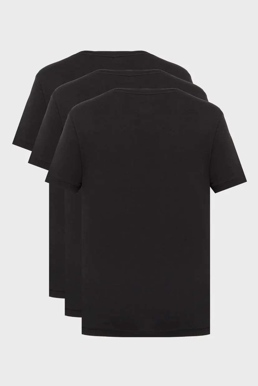 Жіноча чорна футболка (3 шт) COTTON 7