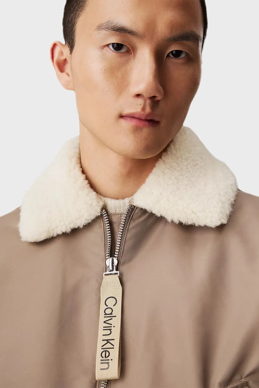 Чоловіча оливкова куртка AVIATOR SHERPA JACKET 4