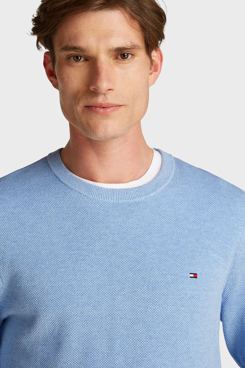 Мужской голубой джемпер ESSENTIAL STRUCTURE CREW NECK 4