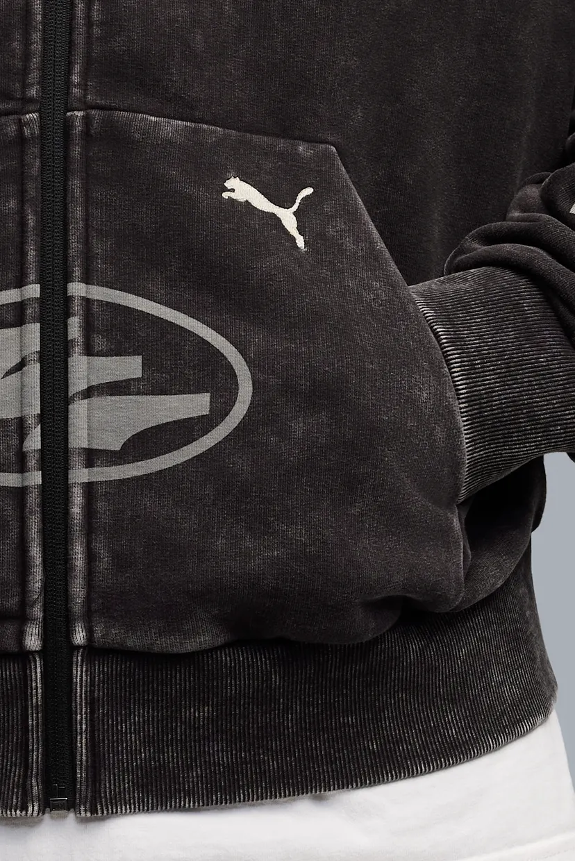 Чорне худі Full-Zip Graphic Hoodie Unisex (унісекс) 5