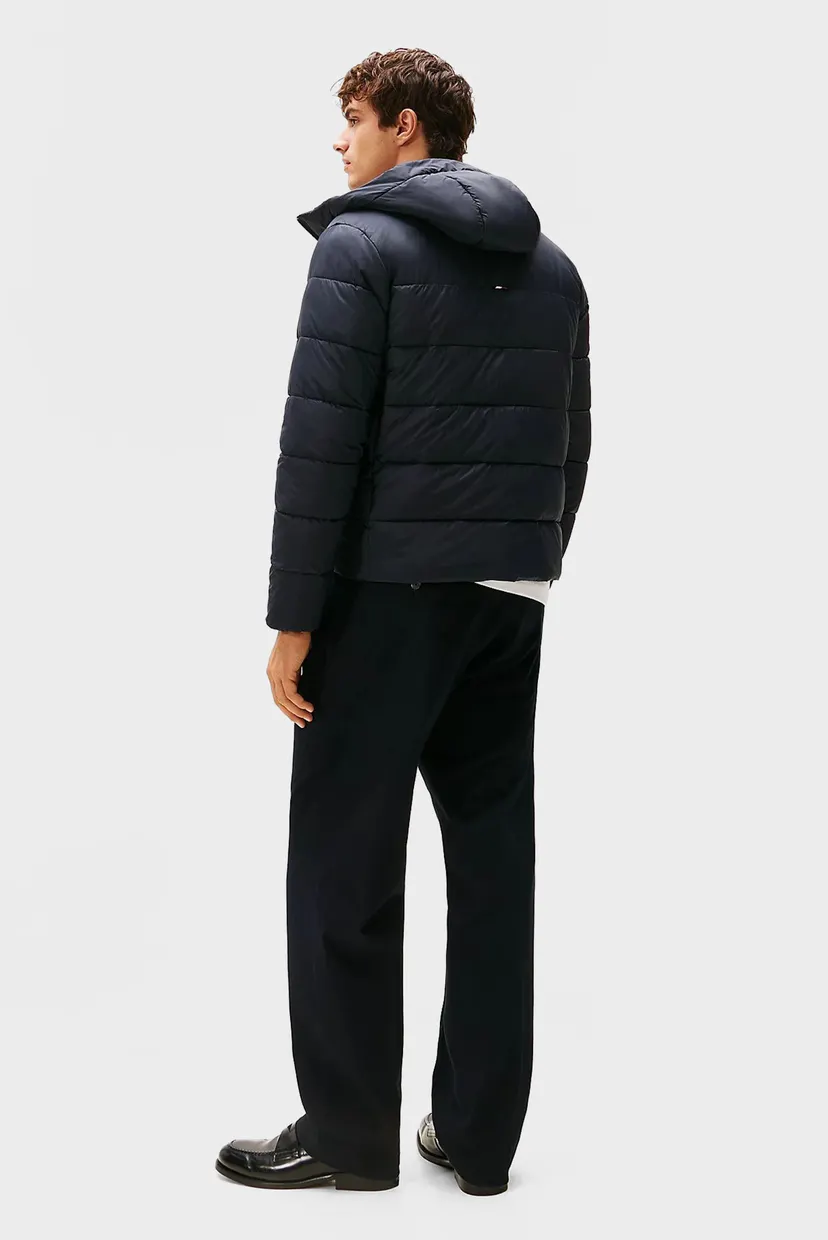 Мужская темно-синяя куртка MID WEIGHT HOODED JACKET 3