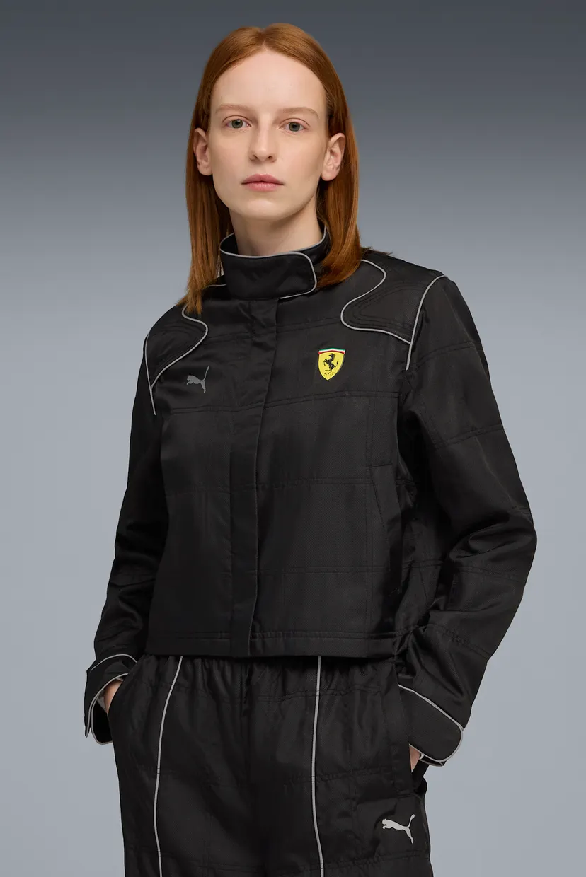 Жіноча чорна вітровка Scuderia Ferrari HP Premium Jacket Women 3