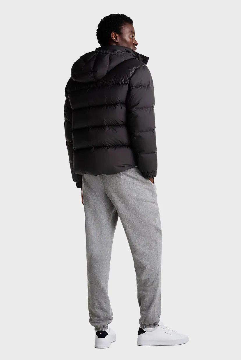 Чоловічий чорний пуховик MIX DOWN HOODED PUFFER JACKET 3