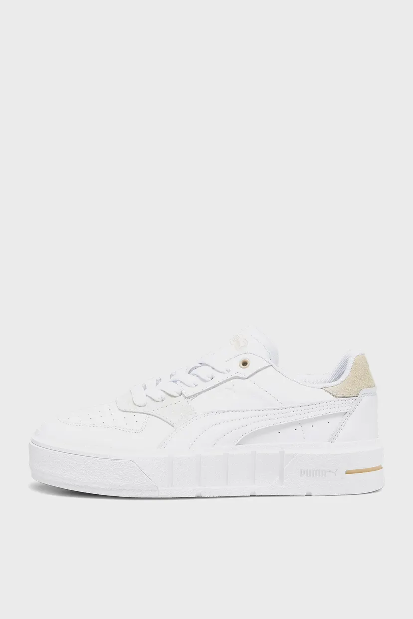Женские белые кожаные сникерсы Cali Court Match Sneakers Women 3