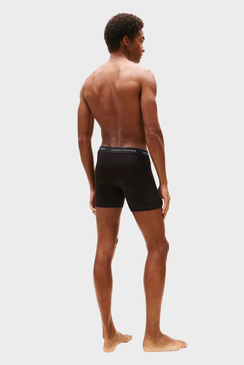 Мужские черные боксеры (3 шт) BOXER BRIEF DTM 4