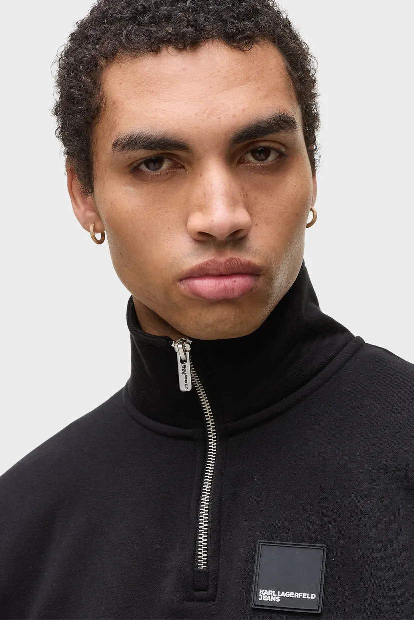 Чоловіча чорна спортивна кофта reg polar fleece 4