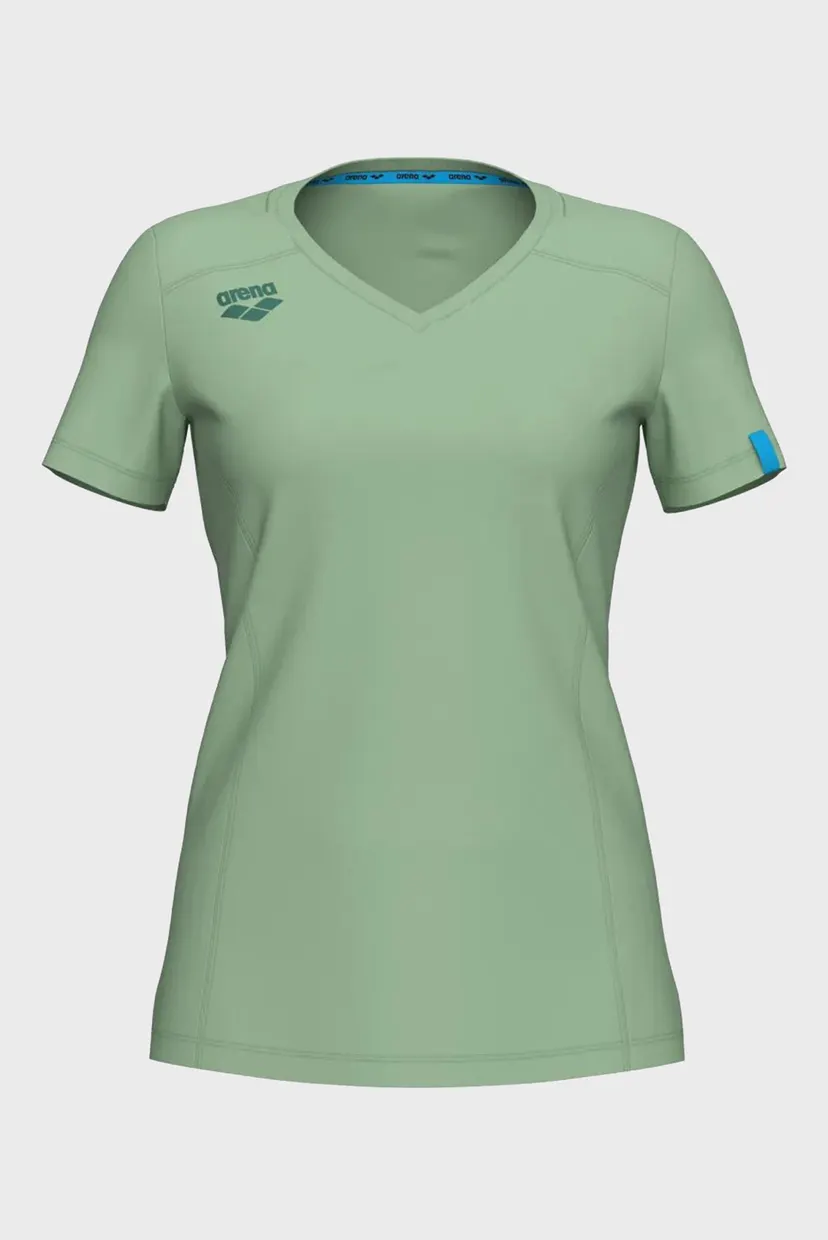 Женская салатовая футболка TEAM T-SHIRT PANEL 3