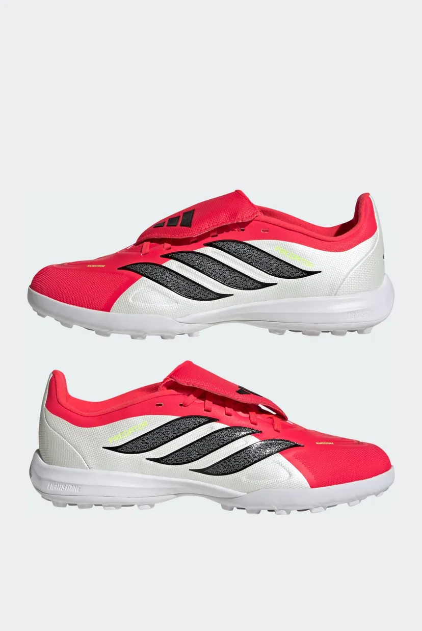 Детские розовые сороконожки PREDATOR LEAGUE Fold-Over Tongue Turf Football Kids 7