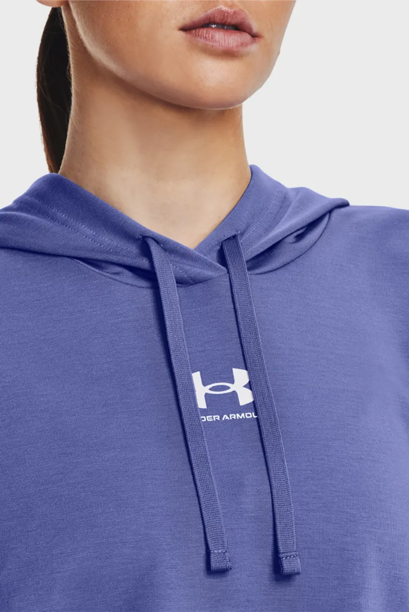 Женское синее худи Rival Terry Hoodie 4