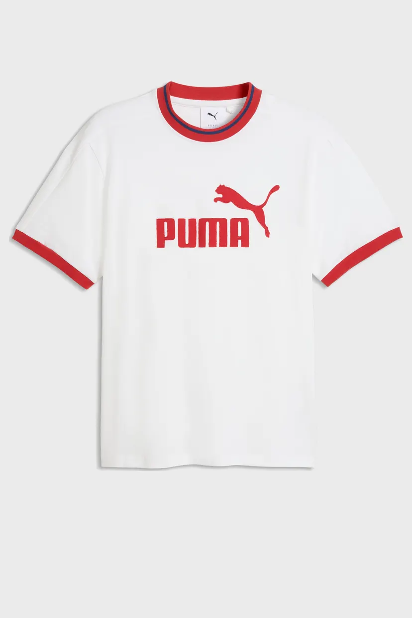 Мужская белая футболка T7 Ringer Tee Men 4
