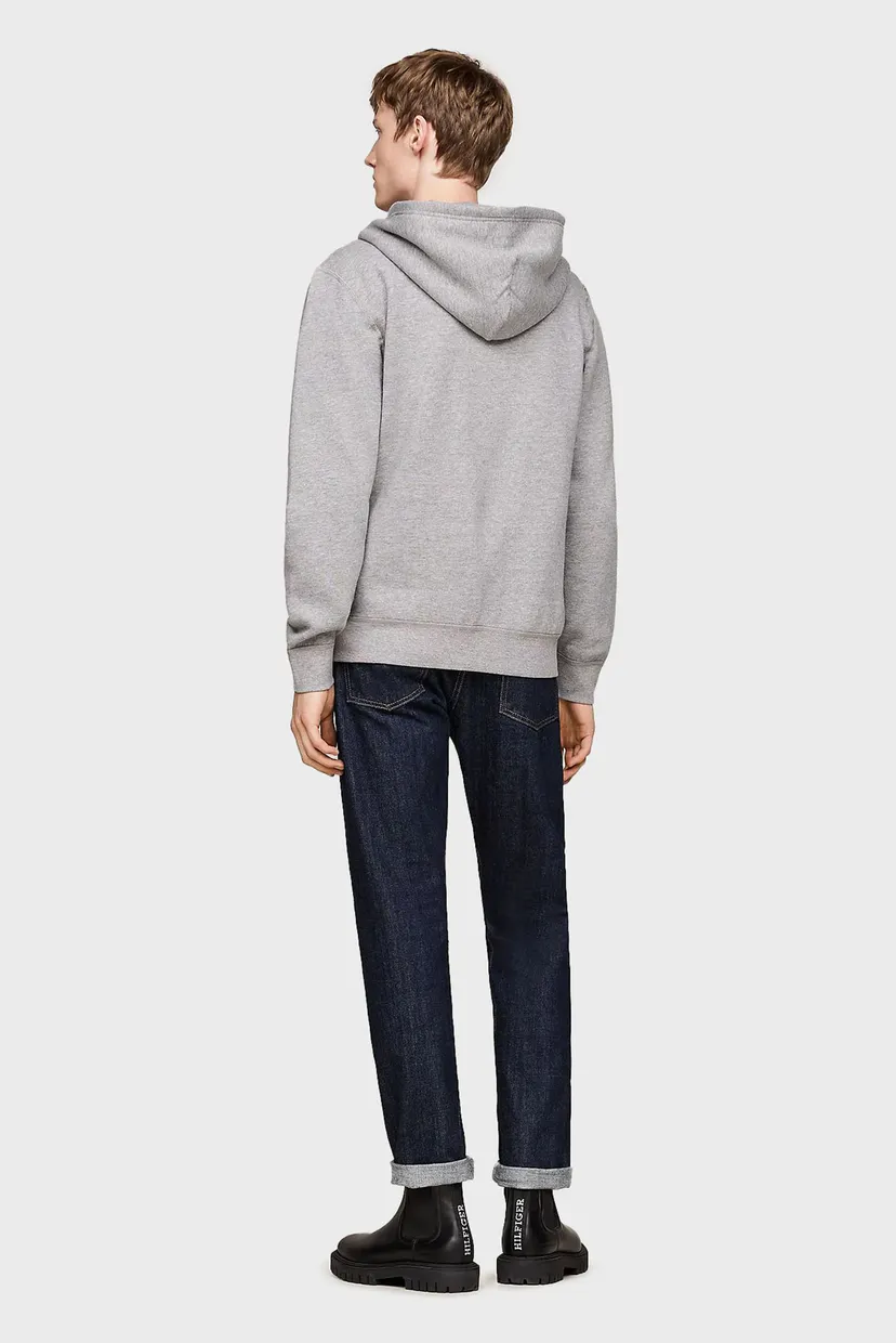 Чоловіче сіре худі ESSENTIAL FLEECE ZIP THROUGH 3