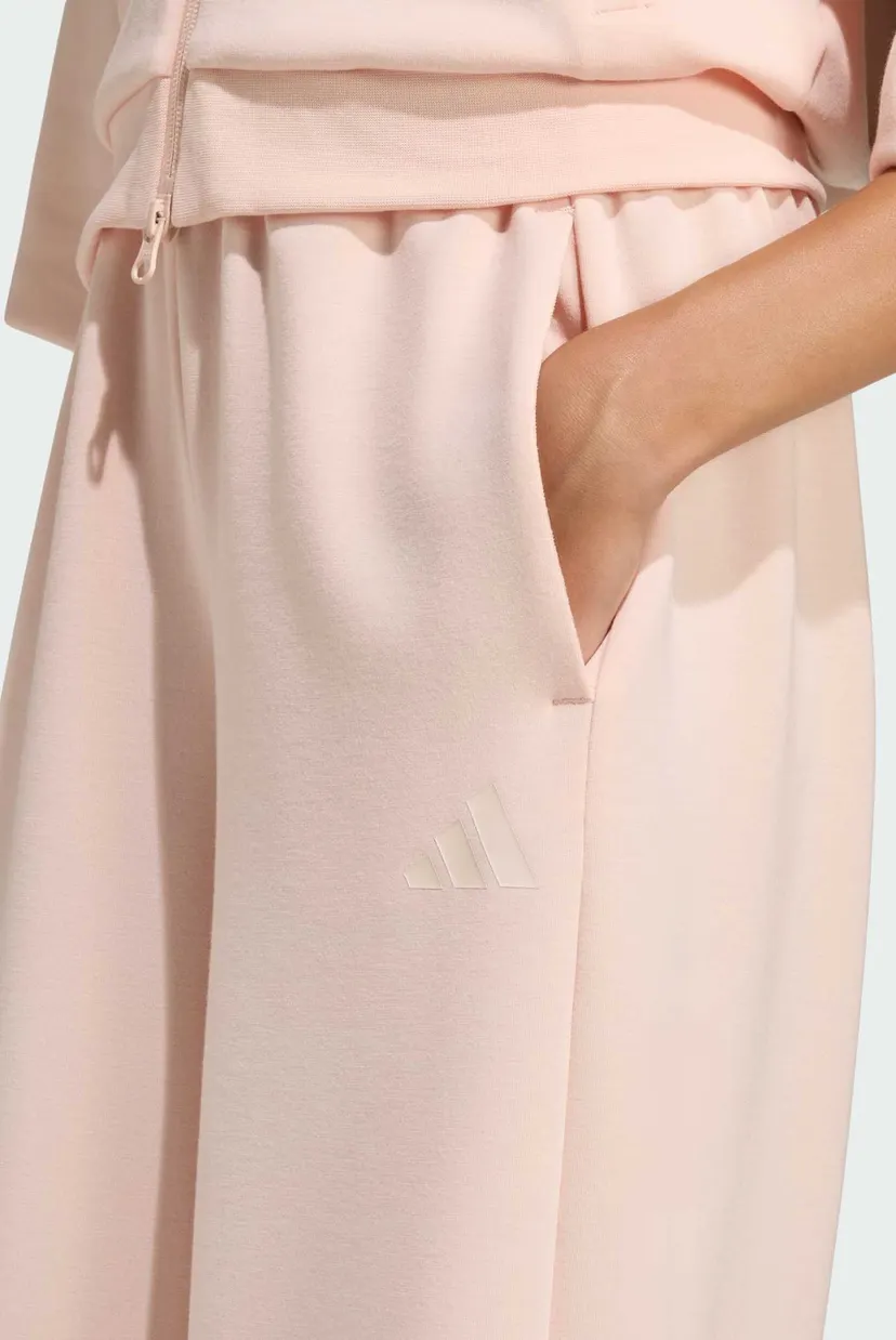 Дитячі рожеві спортивні штани FUTURE ICONS 3 STRIPES WIDE LEG 4