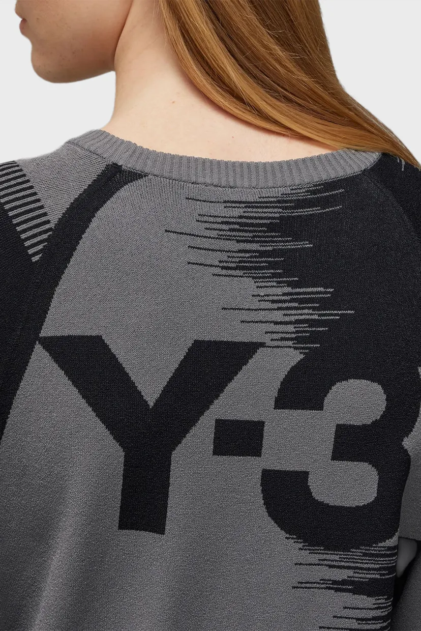 Жіночий темно-сірий джемпер Y-3 Logo Knit 5