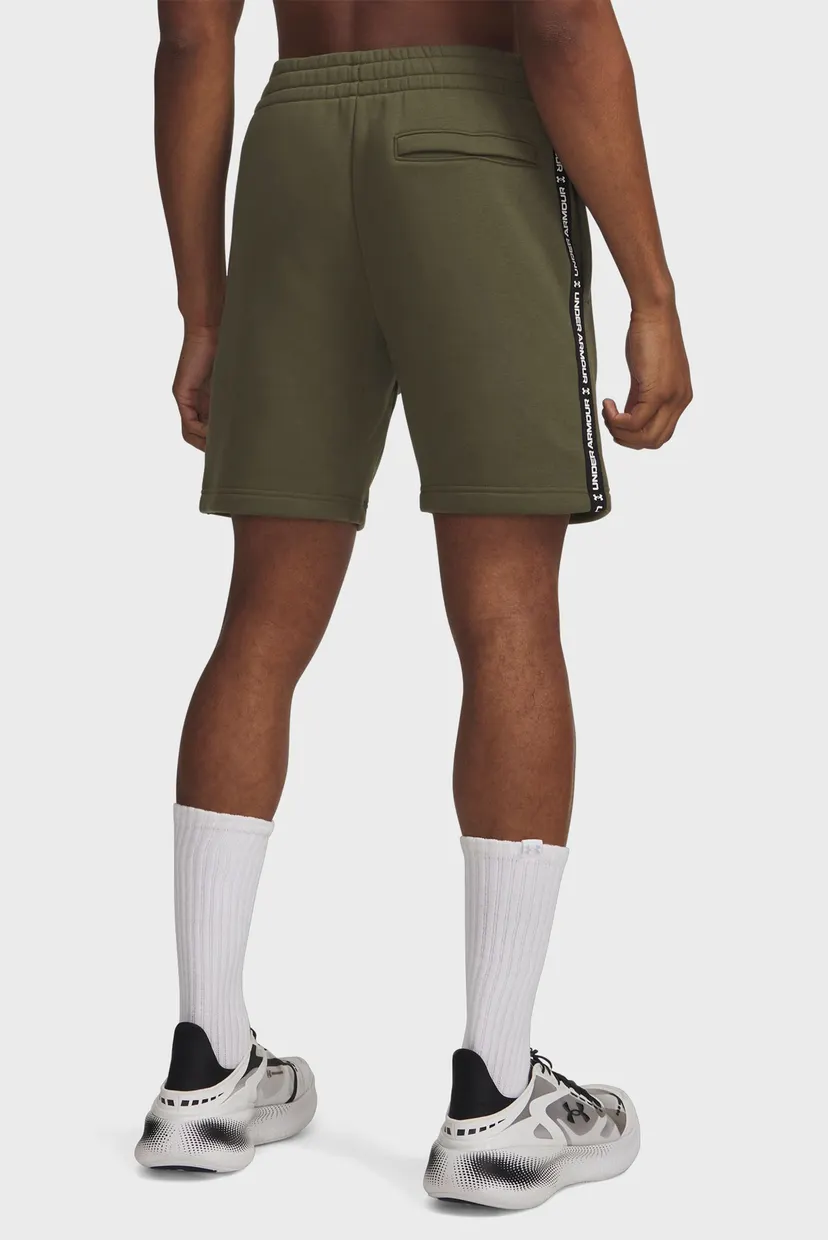 Чоловічі оливкові шорти UA Icon Fleece Short Taping 3