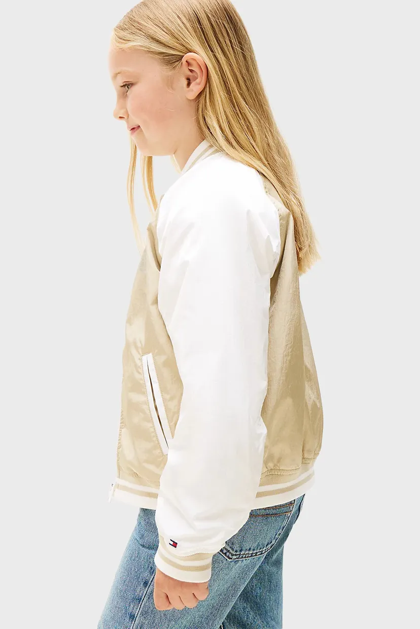 Детский бежевый бомбер BUTTERFLY GRAPHIC BOMBER JACKET 3