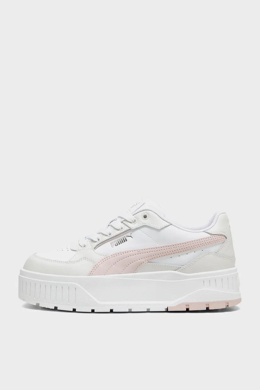 Женские белые  кожаные сникерсы
Karmen II Idol Sneakers Women 4