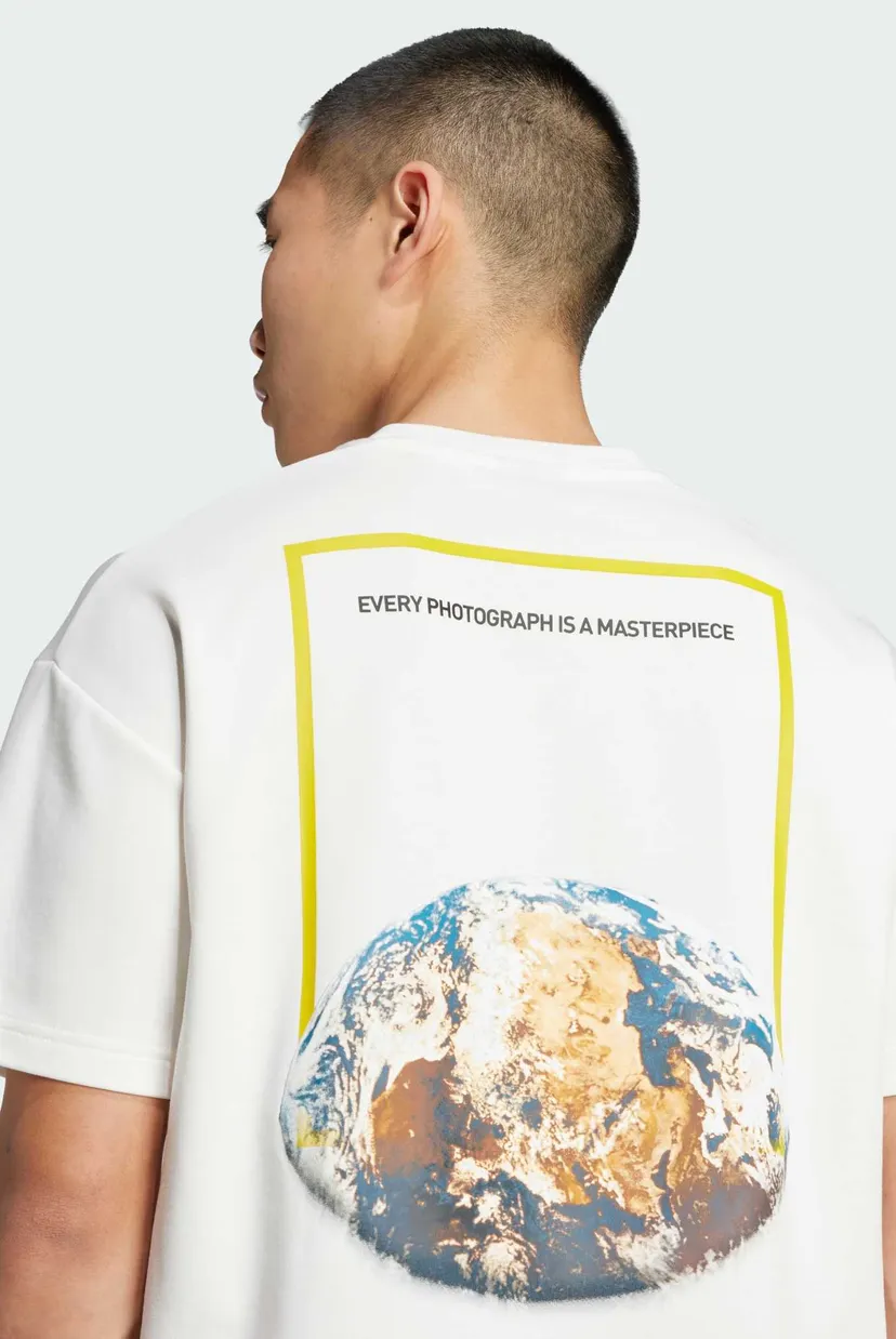 Белая футболка National Geographic Graphic Short Sleeve (унисекс) 5